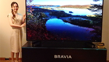 ソニー初の「8Kブラビア」、200万円の85型液晶からスタート