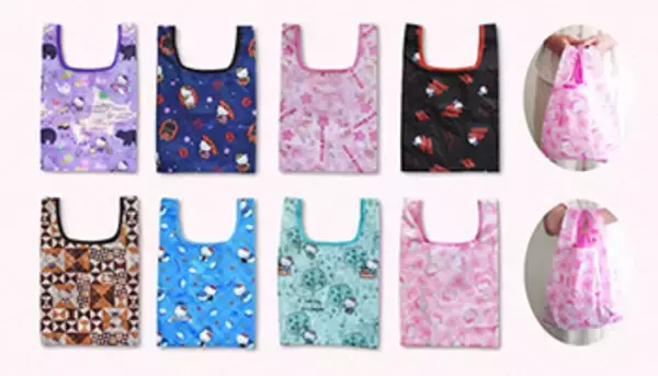 ご当地キティをデザインした地域限定ミニエコバッグ、あすなろ舎から