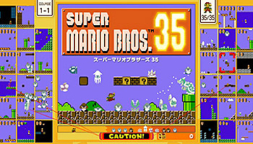 スーパーマリオでバトルロワイヤル、倒した敵を対戦相手に送ってバトル！