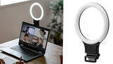 「ウェブ会議でも明るい印象、クリップ式スマホ・PC用「LEDリングライト」がサンワダイレクトから」の画像1