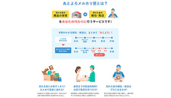 商品の保管から梱包 発送を代行 あとよろメルカリ便 12月8日スタート 年12月7日 エキサイトニュース