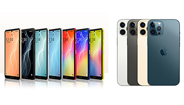 今売れてるスマートフォンTOP10、AQUOS sense4がiPhone 12 Pro Maxを逆転してTOP5入り　2020/12/13