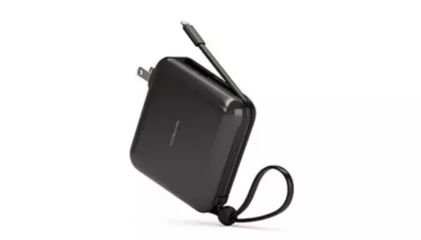 MFiライトニングケーブル内蔵のコンセント型モバイルバッテリー