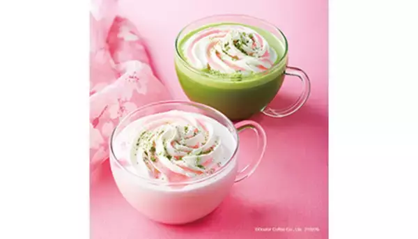 ドトールから「桜抹茶オレ」登場！　2月26日から春フェア