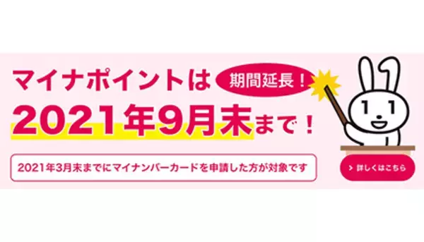 一人最大5000円相当もらえるマイナポイント、半年延長　3月までに申請すれば対象