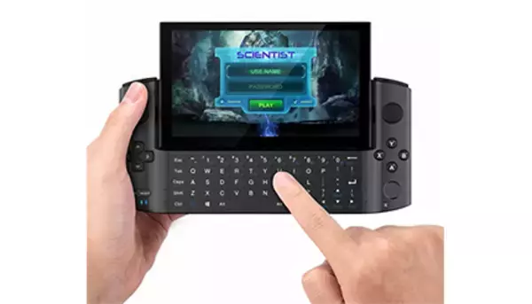 スライド式キーボード一体型のゲーミングPC！ ゲームパッドも搭載