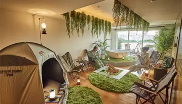 コールマンとヒルトンの「お部屋deキャンプ」！部屋でキャンプ気分が楽しめる