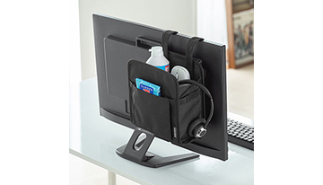 デスク周りが超スッキリ！　サンワサプライからモニター裏収納背面ポケット