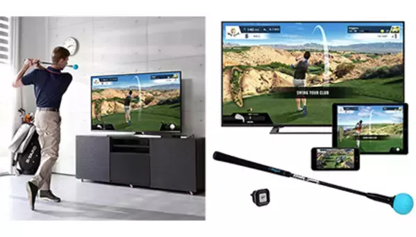 自宅で簡単にゴルフ練習！　スマホと連携する「ファイゴルフ WGT Edition」