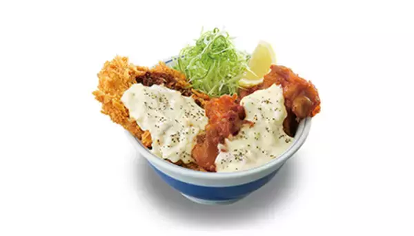 チキンカツとから揚げをたっぷりのタルタルソースで！「かつや」の復刻メニューは本日から