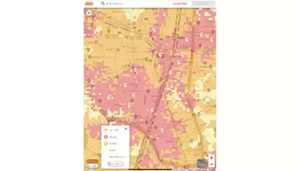 4キャリア5Gサービスエリアをチェック！（3）　auは駅・商業地を優先、広さより実用性で