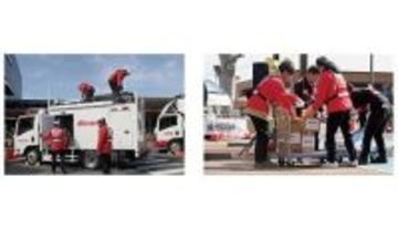 「災害時における相互協力に関する協定」に基づきジョイフル本田とドコモが合同防災訓練