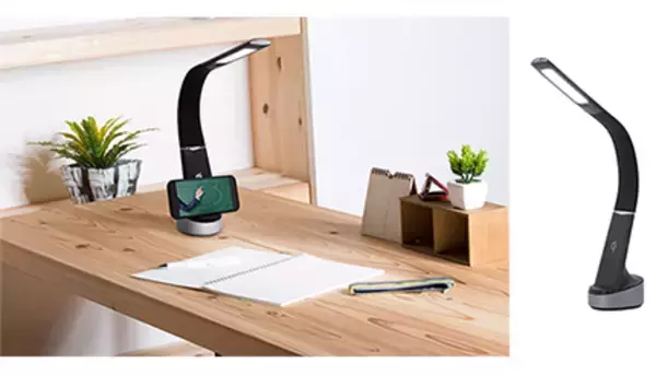 電響社、最大10Wのスマホ充電ができる「LEDスタンドライト」