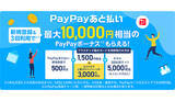 「PayPay、2月に「あと払い」で三菱UFJと楽天銀行に対応 最大1万円の新規入会特典」の画像1