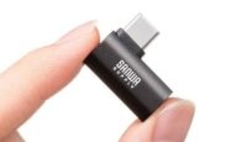 厚み約6.5mm サンワサプライのL字型Type-Cアダプターでポートが長持ち！