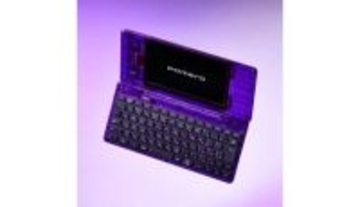 【限定500台】デジタルメモ「ポメラ」に限定色 内部基板が透ける 半透明のミッドナイトパープル
