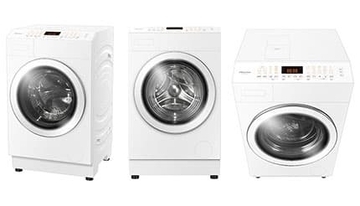 ハイセンスが大容量のドラム式洗濯乾燥機を発売！ 日本基準で開発し、洗濯容量12kgではトップクラスのコンパクトサイズでヒートポンプ乾燥を搭載