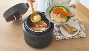 A4サイズの置き場があればいい 簡単操作で家事も減らせる BRUNOの電気圧力鍋「デイリー圧力クッカー」はコンパクトでオシャレ