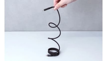 「絡まない」「散らからない」の新発想！ 100W対応急速充電の「PD対応見える充電マグネットケーブル」
