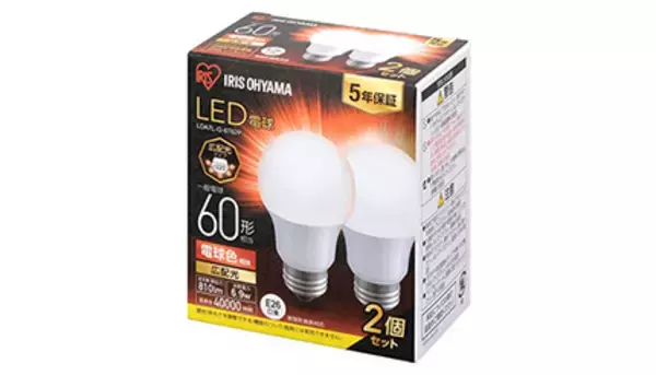 アイリスオーヤマが売れてる！　LED電球 人気ランキングTOP10　2026/4/7