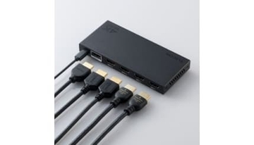もうケーブルを抜き挿ししない！4台の機器を一括管理 エレコムのHDMI切替器