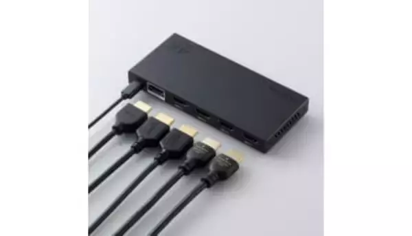 もうケーブルを抜き挿ししない！4台の機器を一括管理 エレコムのHDMI切替器