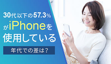 30代以下の57.3％がiPhoneを使用、「スマートフォンPLUS」調査