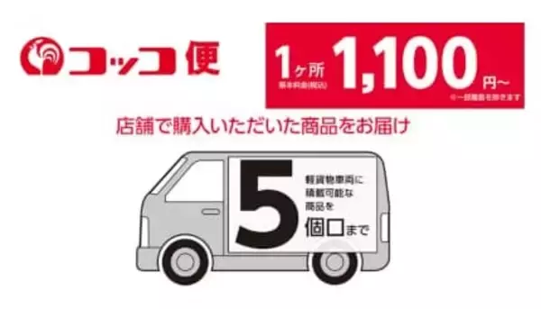 コメリ、店舗で購入した商品を最短当日に届ける「コッコ便」を滋賀県に拡大