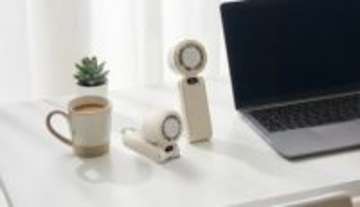 冷却プレート搭載で瞬間ひんやり、3WAYで使えるドウシシャの最新大風量ハンディファン