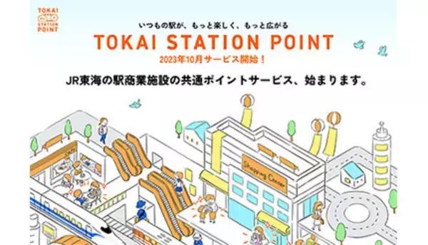 JR東海の沿線共通ポイント「TOKAI STATION POINT」、2023年10月スタート
