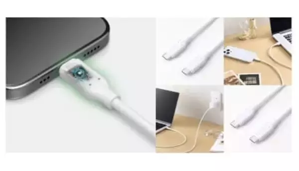 ブレーカーを搭載したUSBケーブルだから安全！過電流を検知して電流を遮断