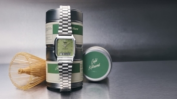 抹茶グリーンをまとった「Cafe Kitsune」×CASIO CLASSICのコラボウオッチ