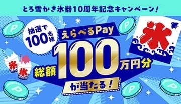 総額100万円分が当たる！ 「とろ雪かき氷器」の10周年記念キャンペーン