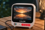 手のひらサイズのレトロなテレビ Android搭載で使い方広がる「CaloR C1」