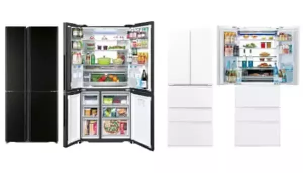 アクアが大型冷蔵庫2シリーズを発売　デザイン性と機能性に加えて新たにスマホ連携のIoT化で利便性も向上！
