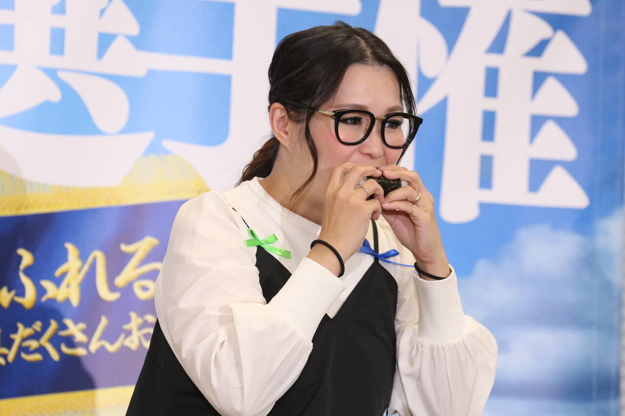 ギャル曽根「1日トータルで70個くらい食べたことがあります」ファミマおにぎりイベントで衝撃告白