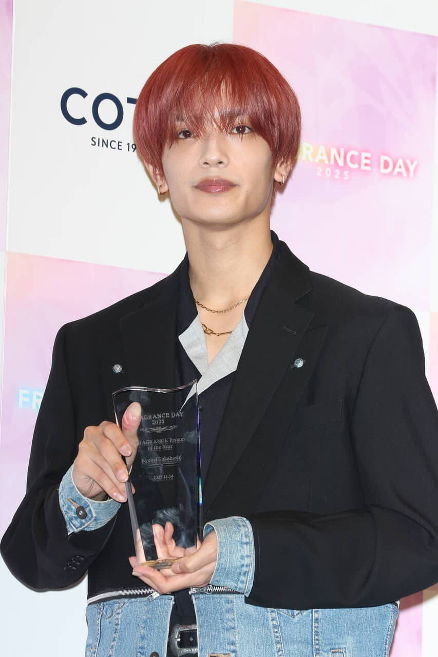 この美貌にいい香り、無敵である！なにわ男子・高橋恭平、香水の祭典で栄冠