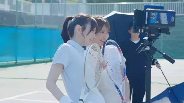 「池田瑛紗「生まれて初めて、テニスに挑戦させていただきました」乃木坂46・5期生がコーセーCMに出演」の画像