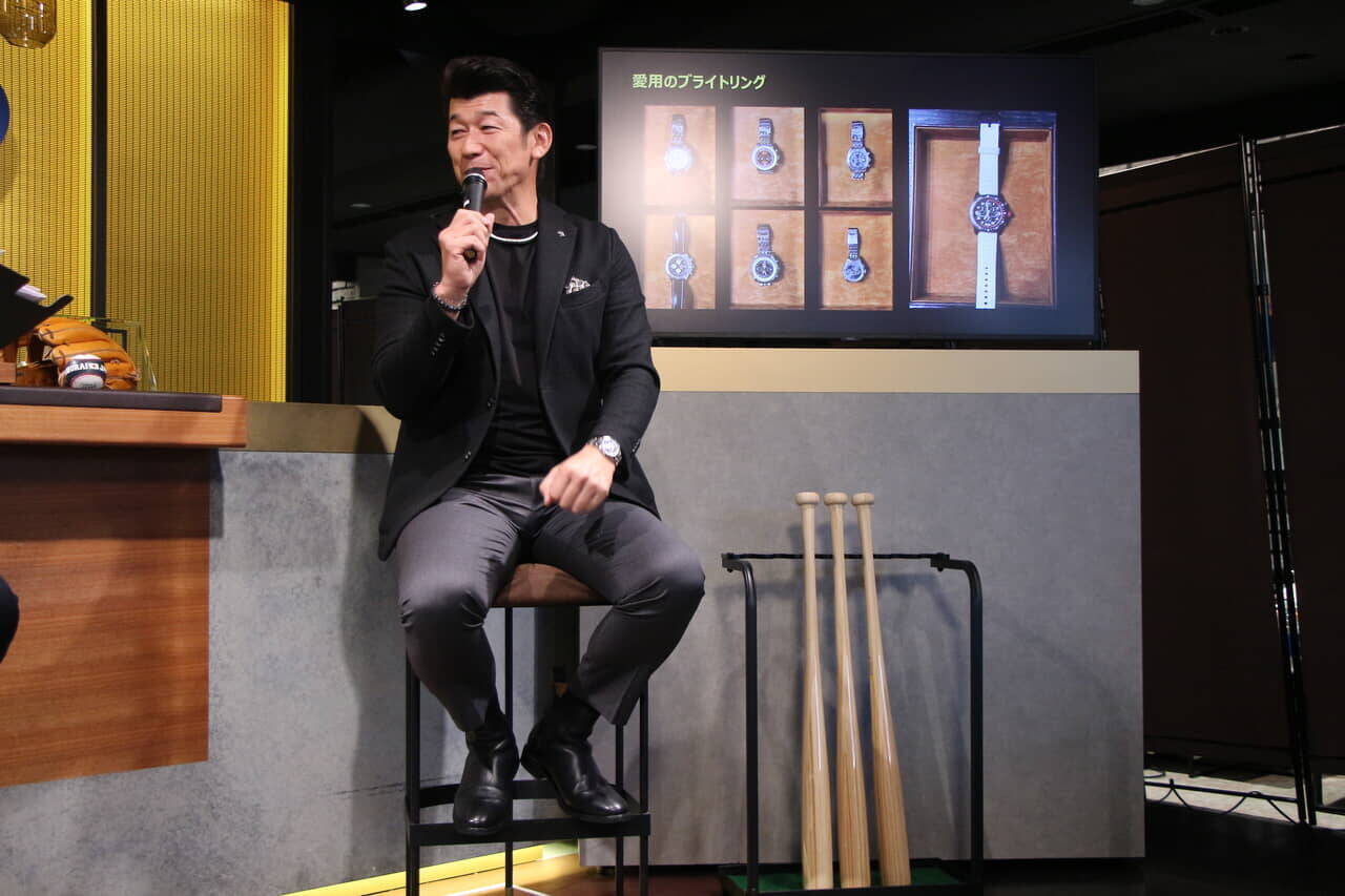 三浦大輔、日本代表に熱烈エール！ブライトリング「侍ジャパンモデル」お披露目会に登場