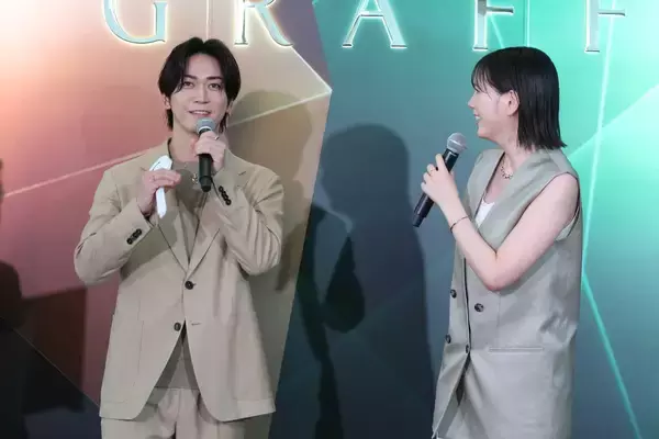 「亀梨和也＆本田翼、キラキラダイヤで登場！亀梨のまだ光っていない部分は「SNS投稿」」の画像