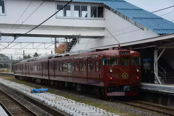 「しなの鉄道の観光列車「ろくもん」北信濃雪見酒プラン試乗会」の画像