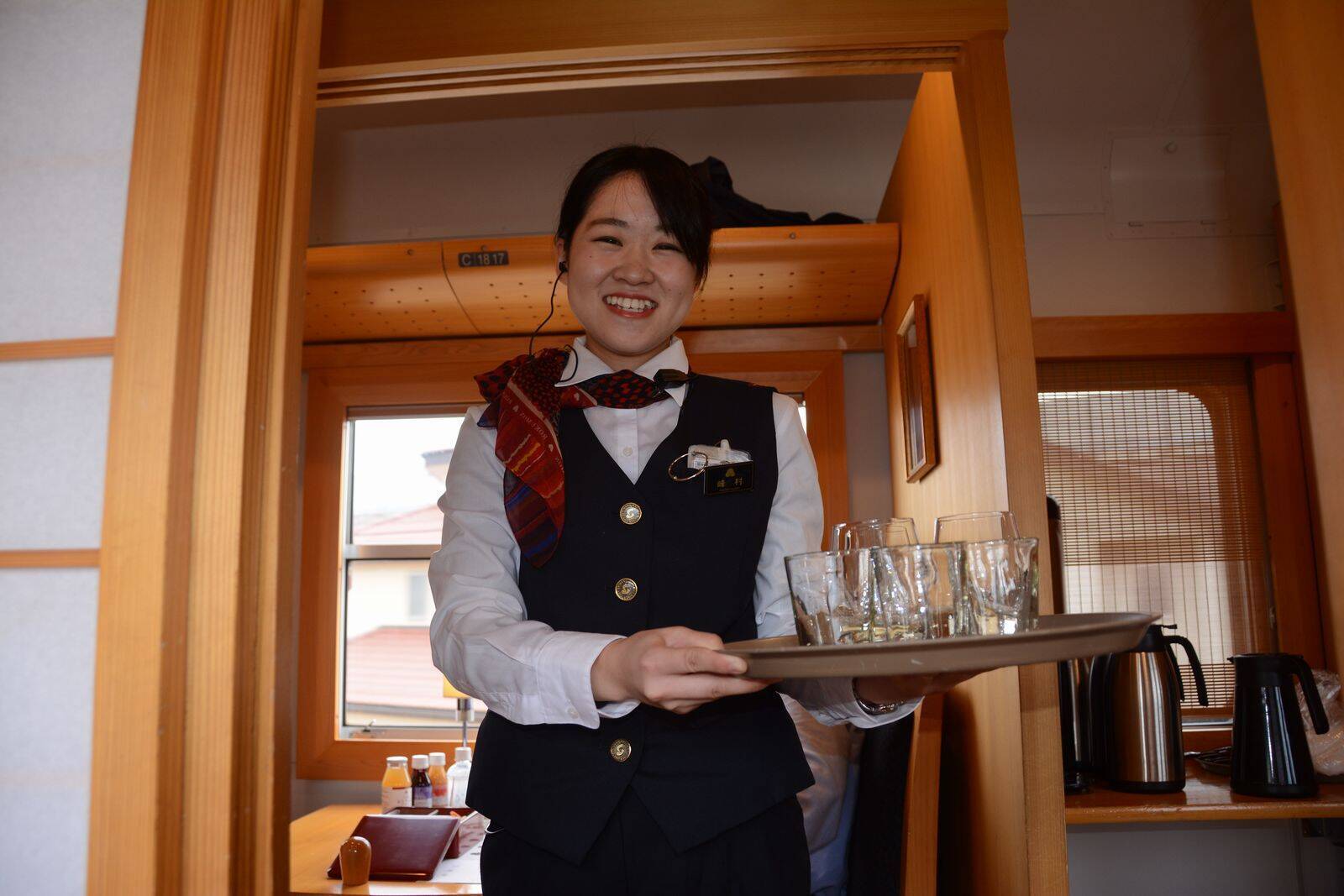 しなの鉄道の観光列車「ろくもん」北信濃雪見酒プラン試乗会