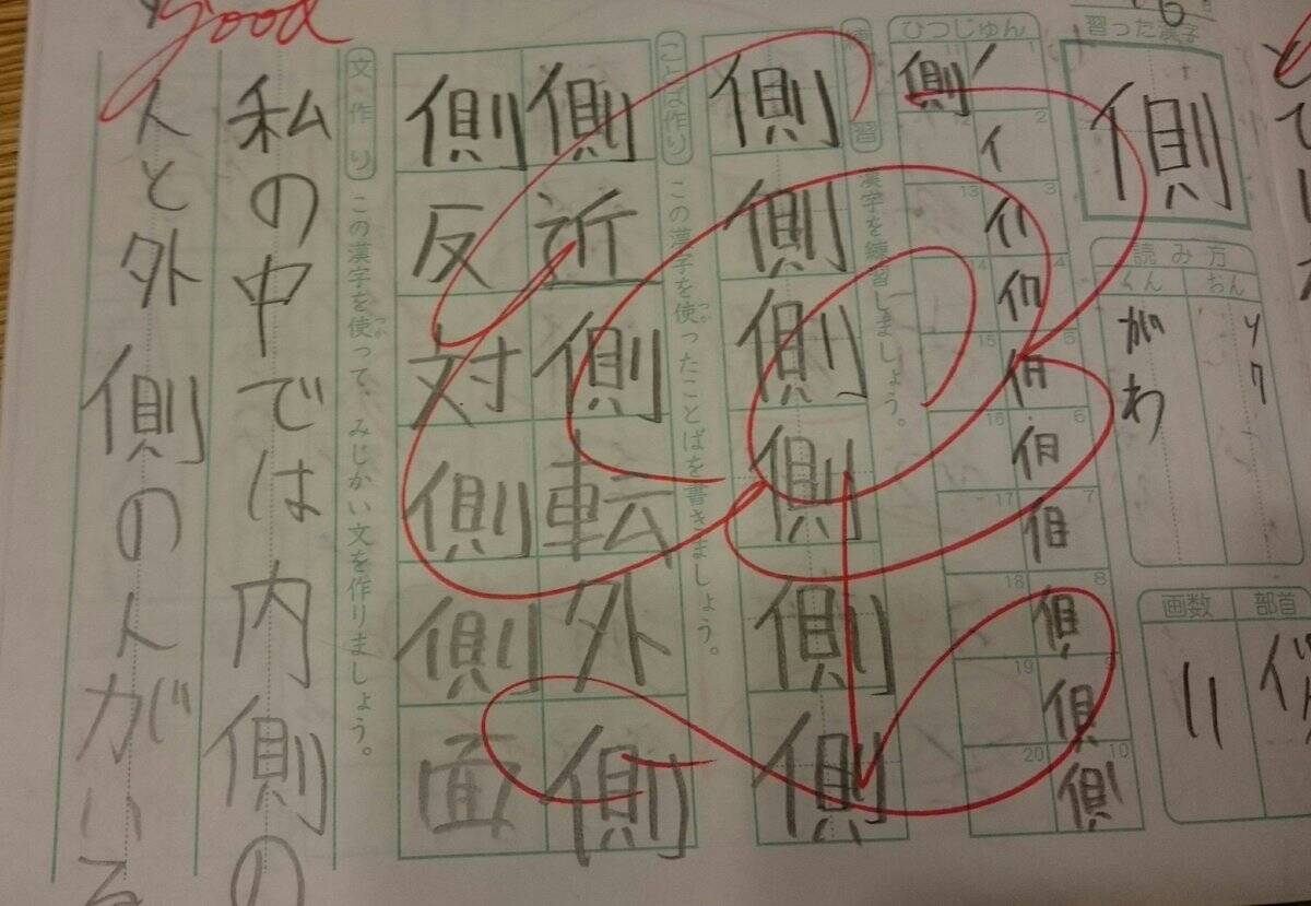 私の中では内側の人と外側の人がいる 小学生の長女 漢字で文を作る宿題で底知れぬ想像力を発揮する 17年6月7日 エキサイトニュース