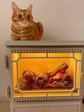 「猫が乗ってもダイジョーブ！猫効果と炎の演出で数倍ぬくぬく、電気暖炉で夢の光景に」の画像2