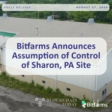 ビットコインマイニング会社ビットファームズ、ペンシルベニア州に120MWの大規模な土地を買収