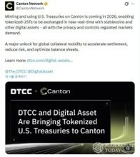 DTCCの米国債トークン化構想を受け、カントンコインが30％急騰