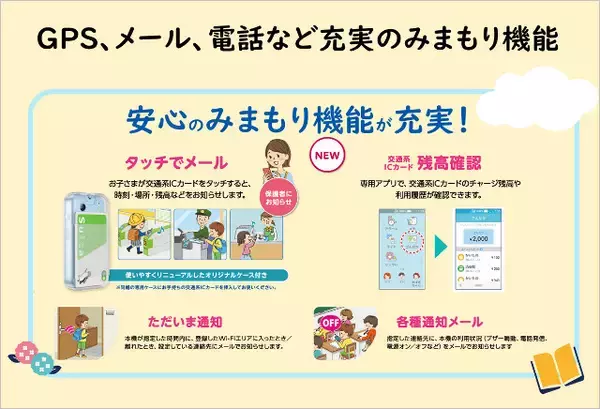 「【半年無料】ソフトバンク「キッズフォン4」発売、1.8m落下耐性や防犯ブザー、学習補助AI、ネット利用制限、GPSなど充実の機能に」の画像