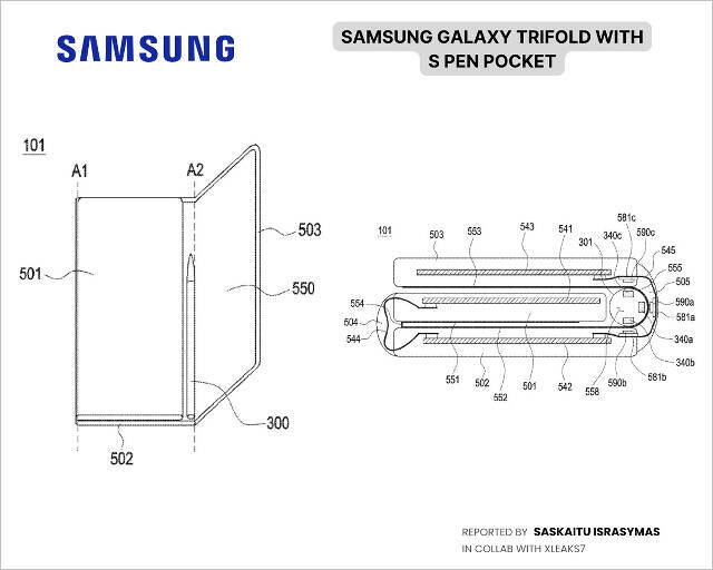3つ折りスマホ「Galaxy Z TriFold 2」Sペン内蔵か、大画面をキャンバスとして有効活用できるように