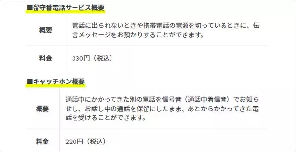 「ahamo「留守電」「キャッチホン」提供開始、ドコモと同じサービスが受けられるように」の画像