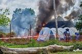 「エボラ治療施設に放火、遺体の返還求める遺族が抗議　コンゴ」の画像1